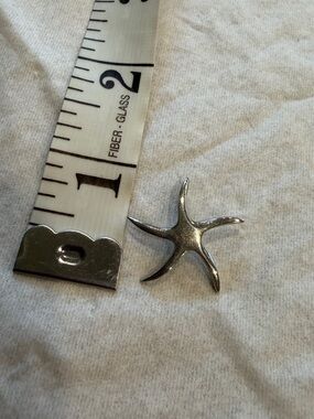 Silver Starfish Charm Pendant